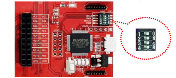 NuMaker-IoT-M487  ISW1 